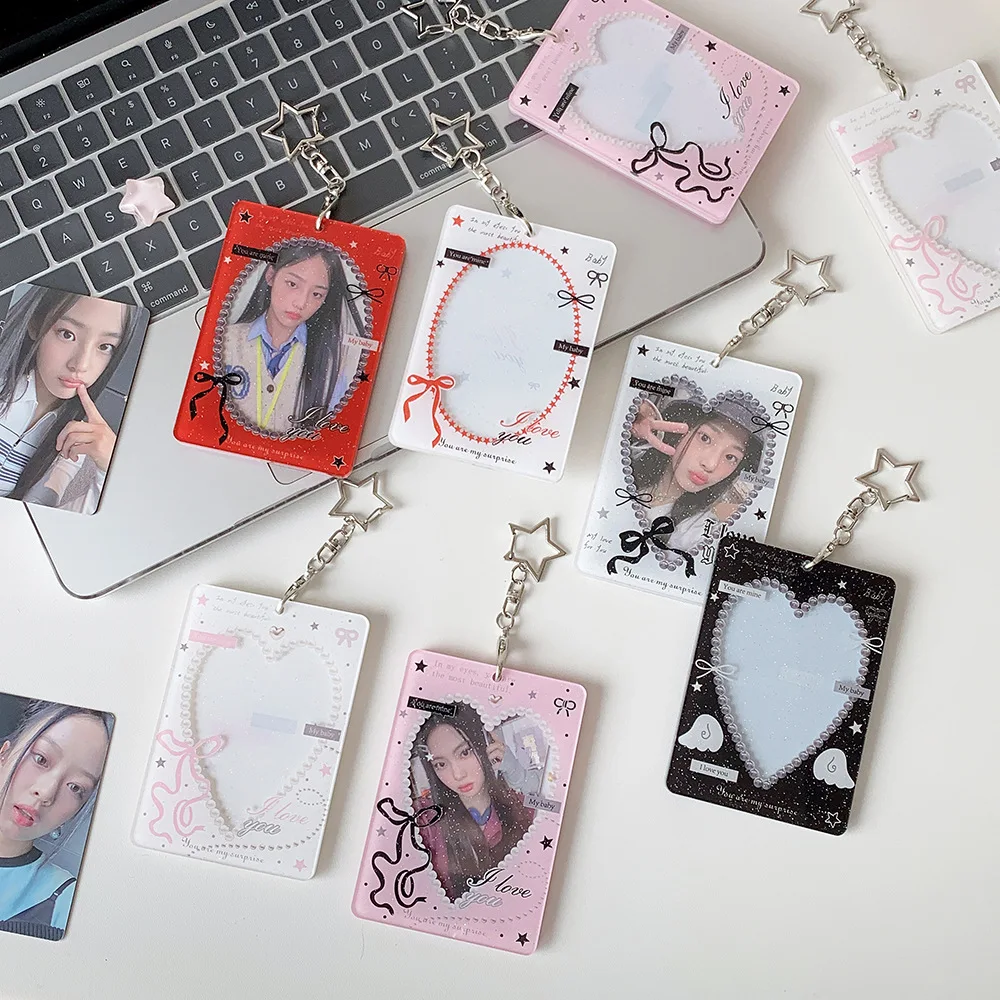 Porta tarjetas infantil con colgante de corazón hueco para fotos - imagen 4