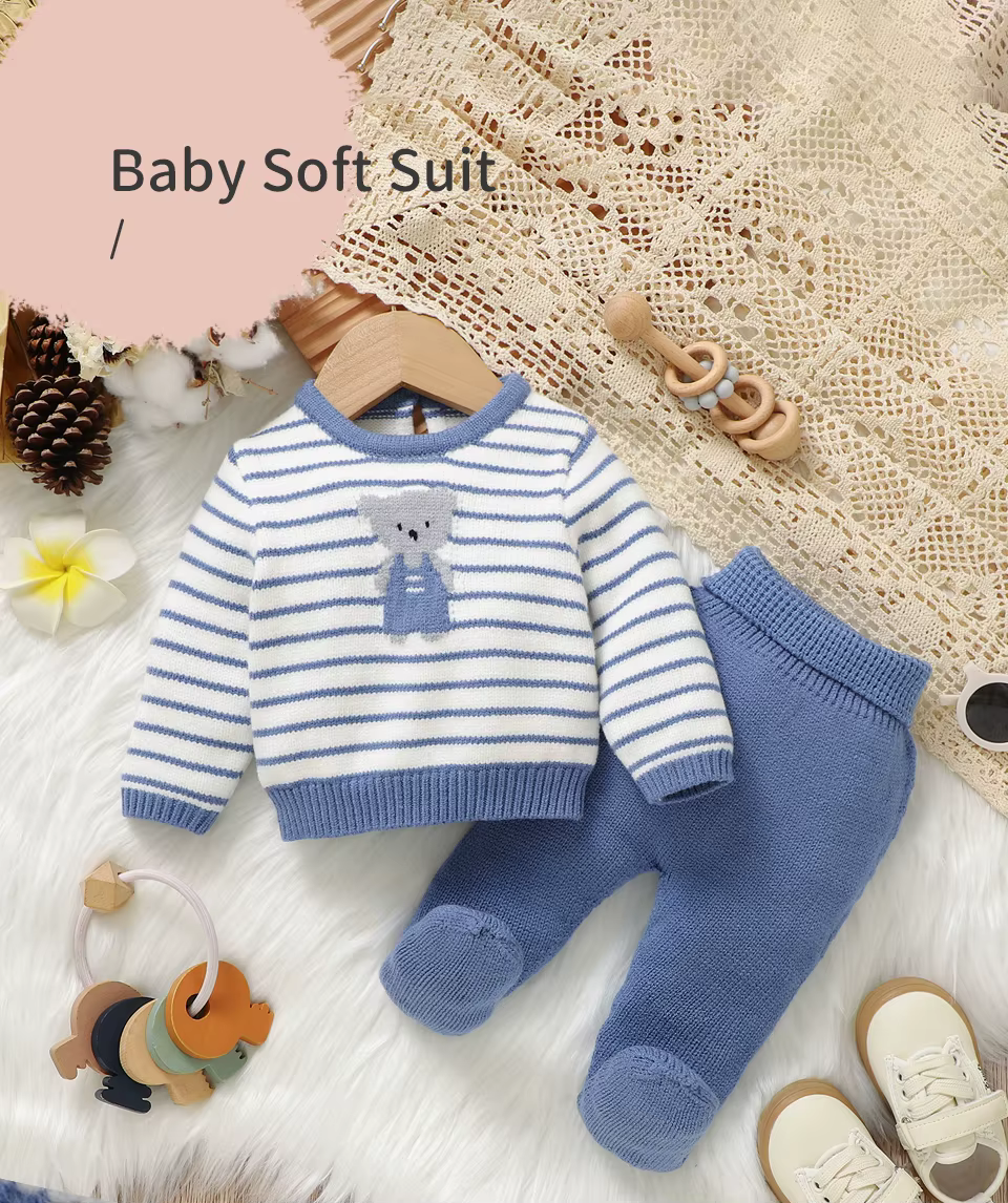 Bebé con el conjunto de invierno mimixiong