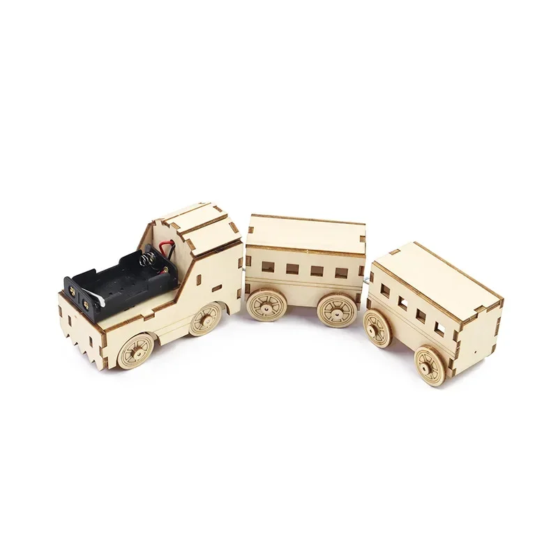 Tren eléctrico educativo para niños - Juguete de física DIY seguro - imagen 2