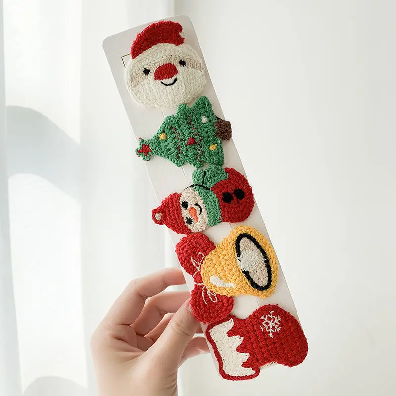 Horquillas de Navidad para el pelo de niño – Con motivos de alce y árbol - imagen 2