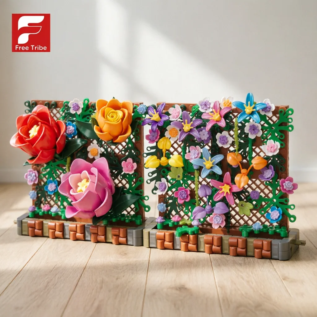 Bloques de construcción de rosas florales para manualidades - imagen 4
