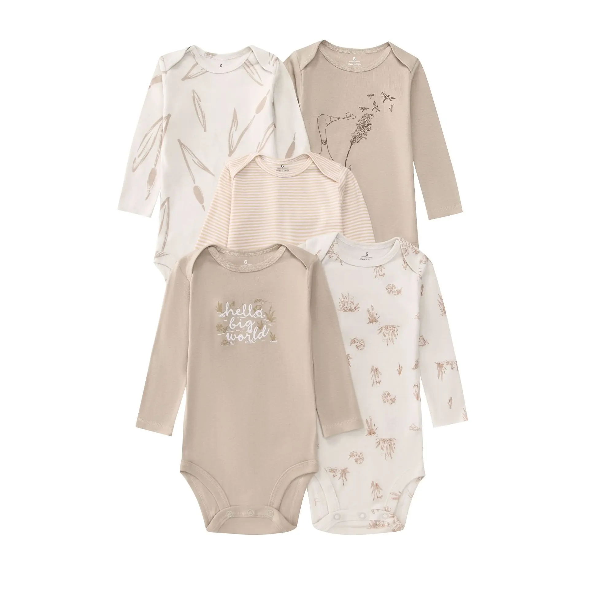 Pack de 5 peleles baby en varios colores