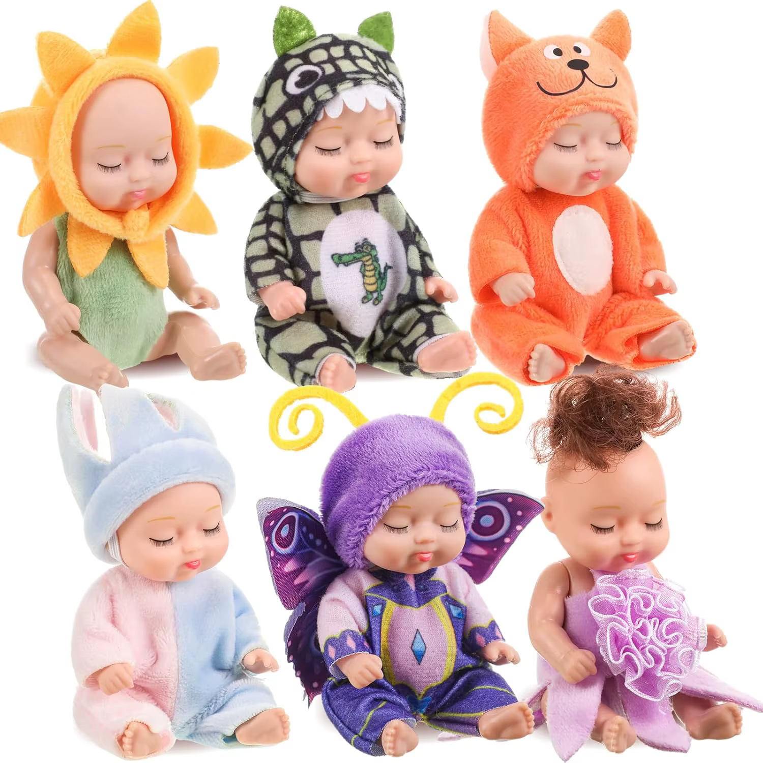 Muñeca bebé reborn mini para regalo de cumpleaños – estilo Pascua - imagen 4