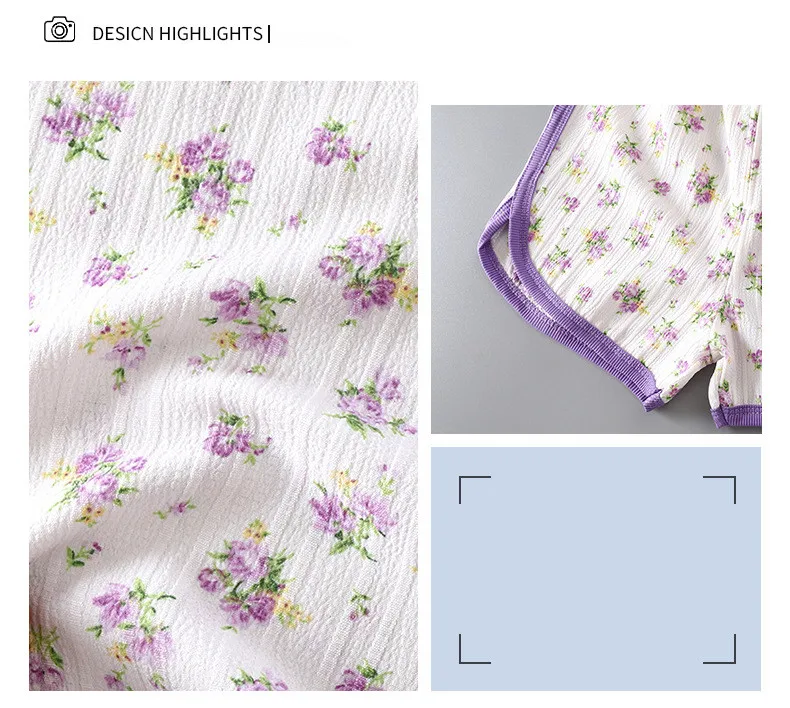 Pantalones cortos florales de verano para niñas