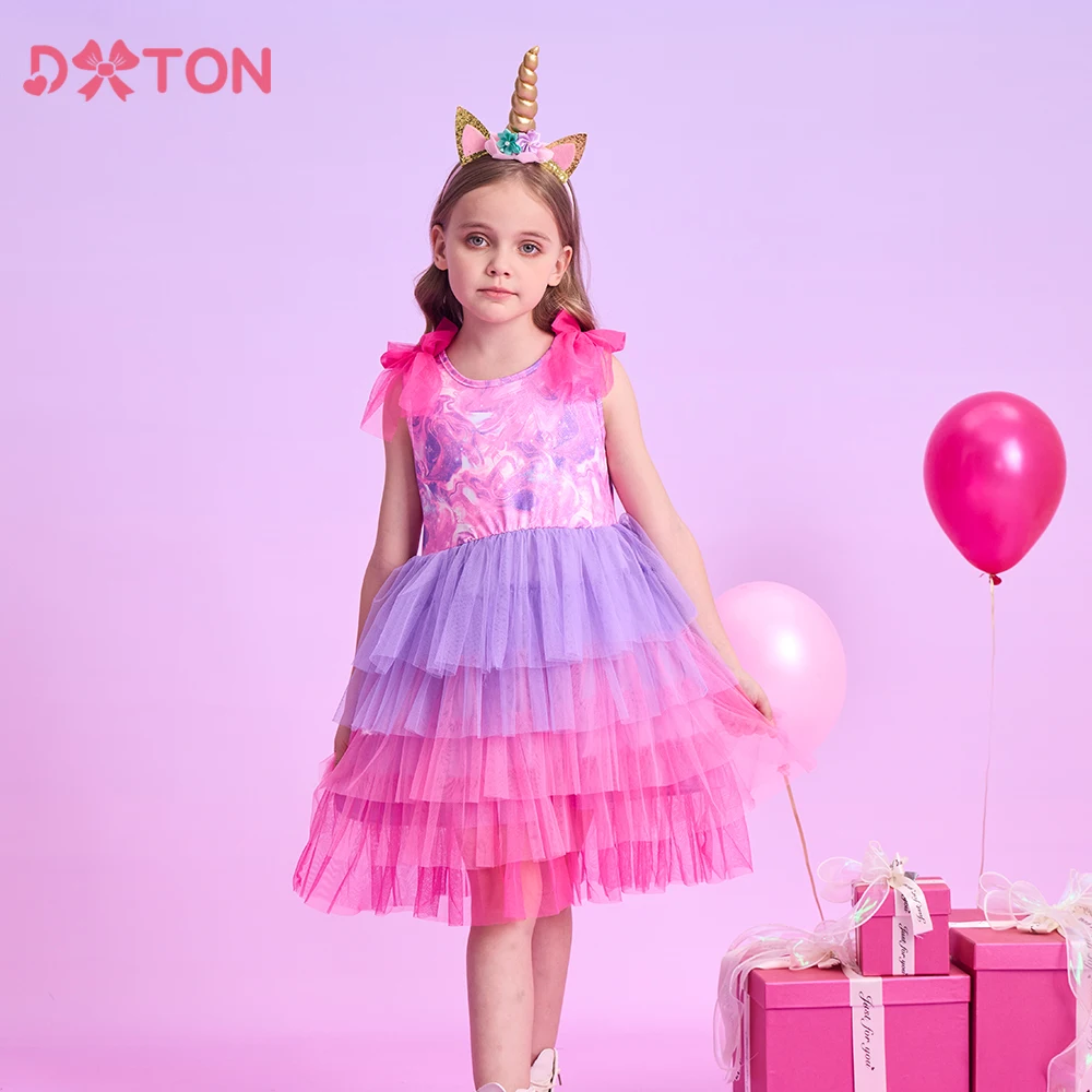 Vestido de princesa sin mangas para niña DXTON – Elegante - imagen 2