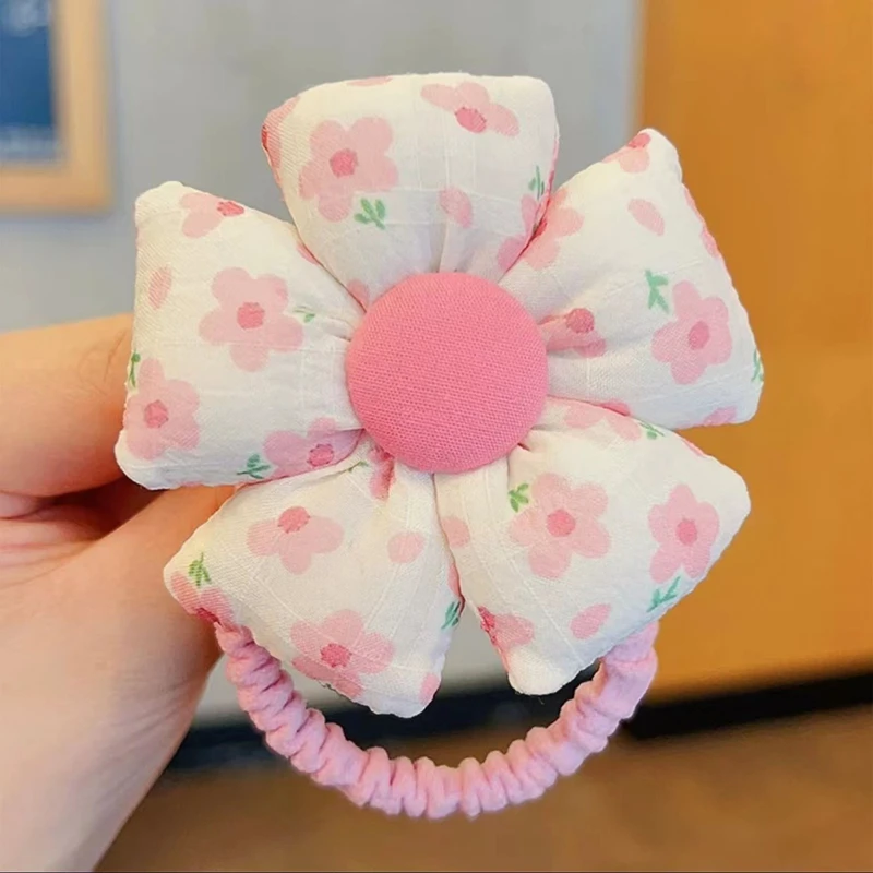 Diadema infantil con flores y goma elástica para el pelo - imagen 5