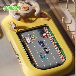 Volante eléctrico infantil con simulación de conducción para niños