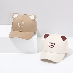 Gorra de béisbol infantil de oso con cierre ajustable