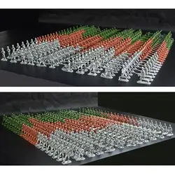 Figuras de soldados en miniatura con bandera para niños