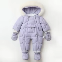 Pelele de invierno acolchado para bebé – Suave y cálido