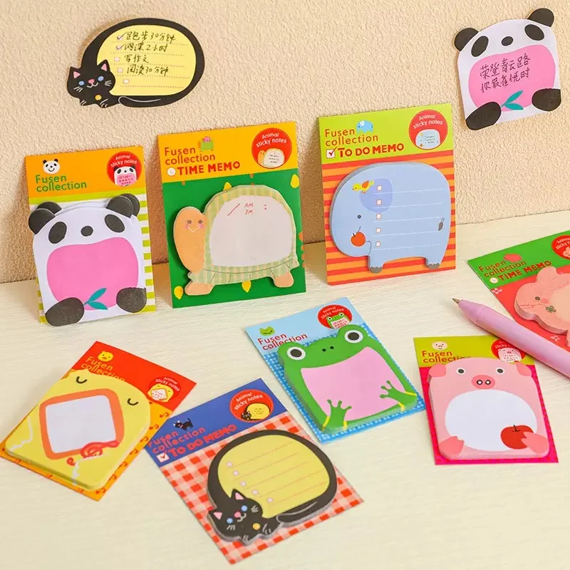 Pegatinas de animales para notas y cuadernos pequeños divertidos - imagen 3