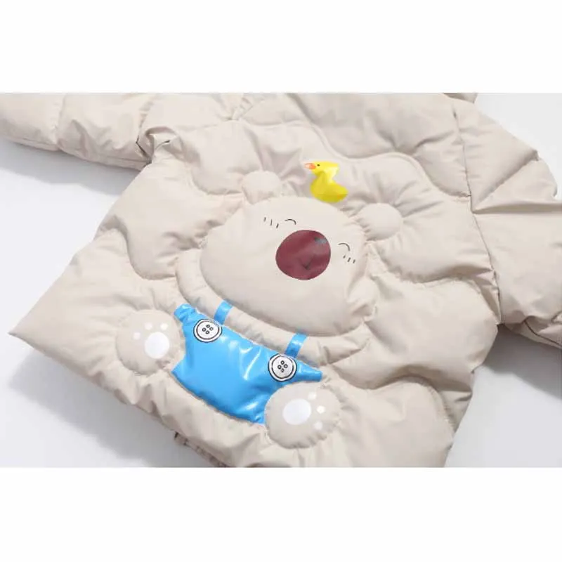 Abrigo acolchado de invierno con capucha para niños - imagen 4