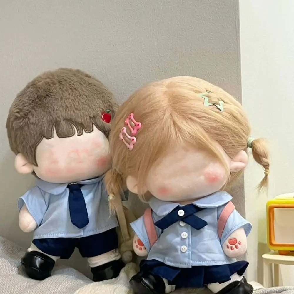 Conjunto escolar para casa de muñecas – Camisa, corbata y pantalones - imagen 5