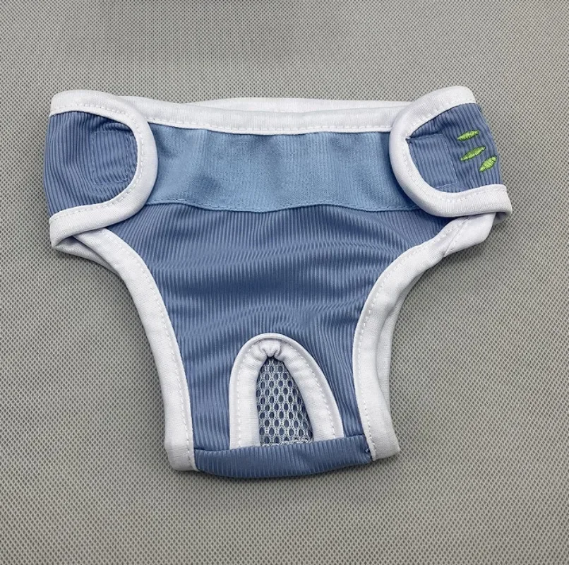 Bragas de algodón bordado para niña – Rosa y azul - imagen 3