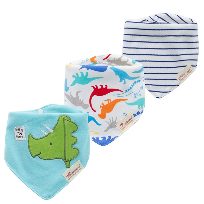 Baberos de bebé de algodón con bandana triangular dibujos - imagen 5