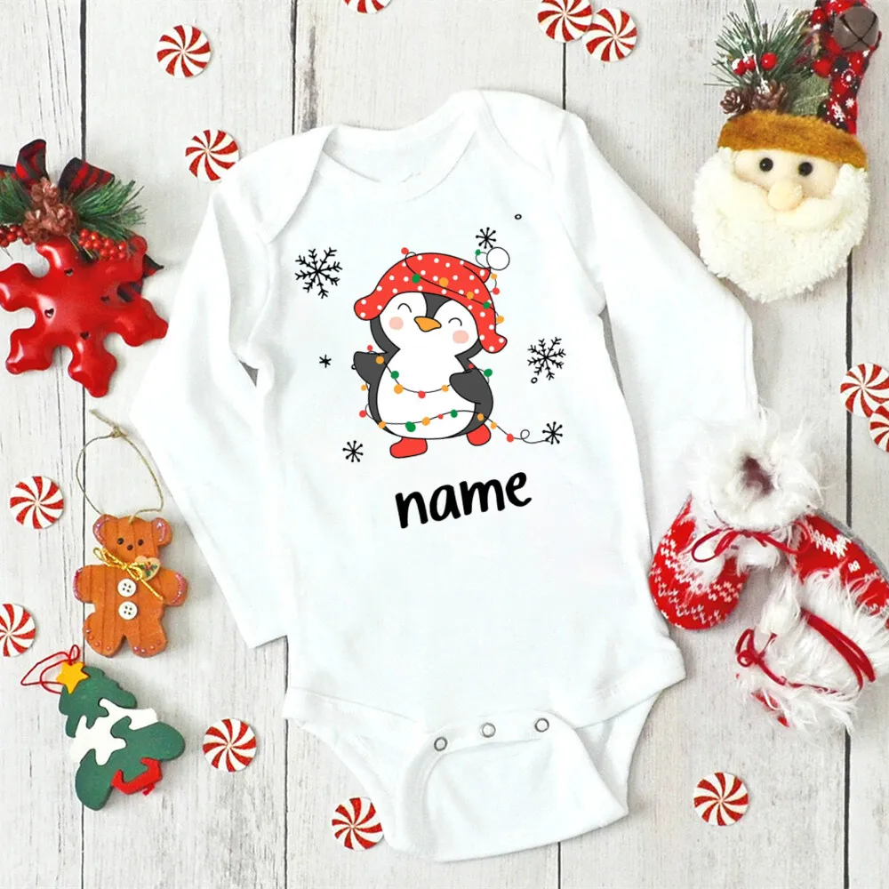 Pelele Papá Noel personalizado con nombre para bebé recién nacido - imagen 2