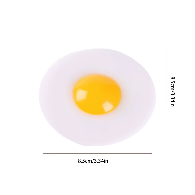Funky Egg Splat Ball pelota antiestrés huevo estrujable para niños - imagen 4