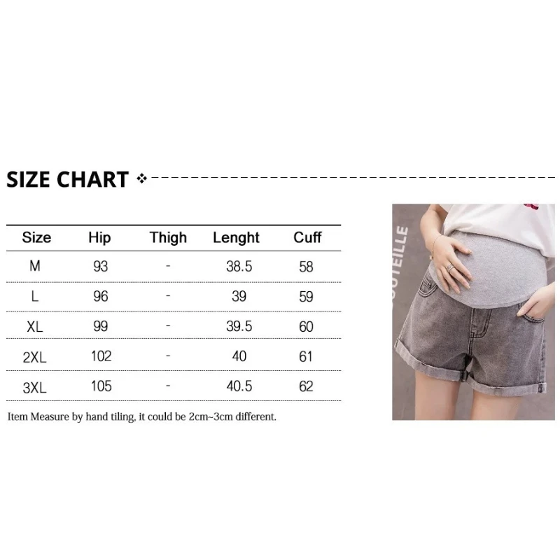 Shorts de embarazo vaqueros elásticos con efecto desgastado - imagen 5