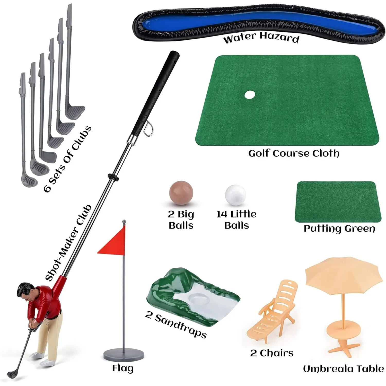 Mini Golf Man: juego de minigolf portátil para niños - imagen 3