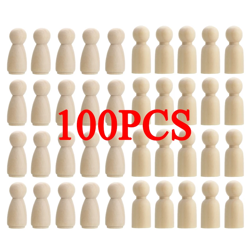Muñecos de madera para pintar: figuras de decoración para manualidades - imagen 2
