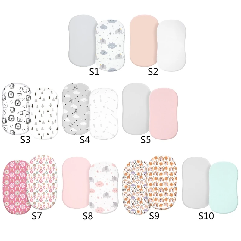 Sábanas universales para cuna con protectores y funda de cambiador - imagen 2