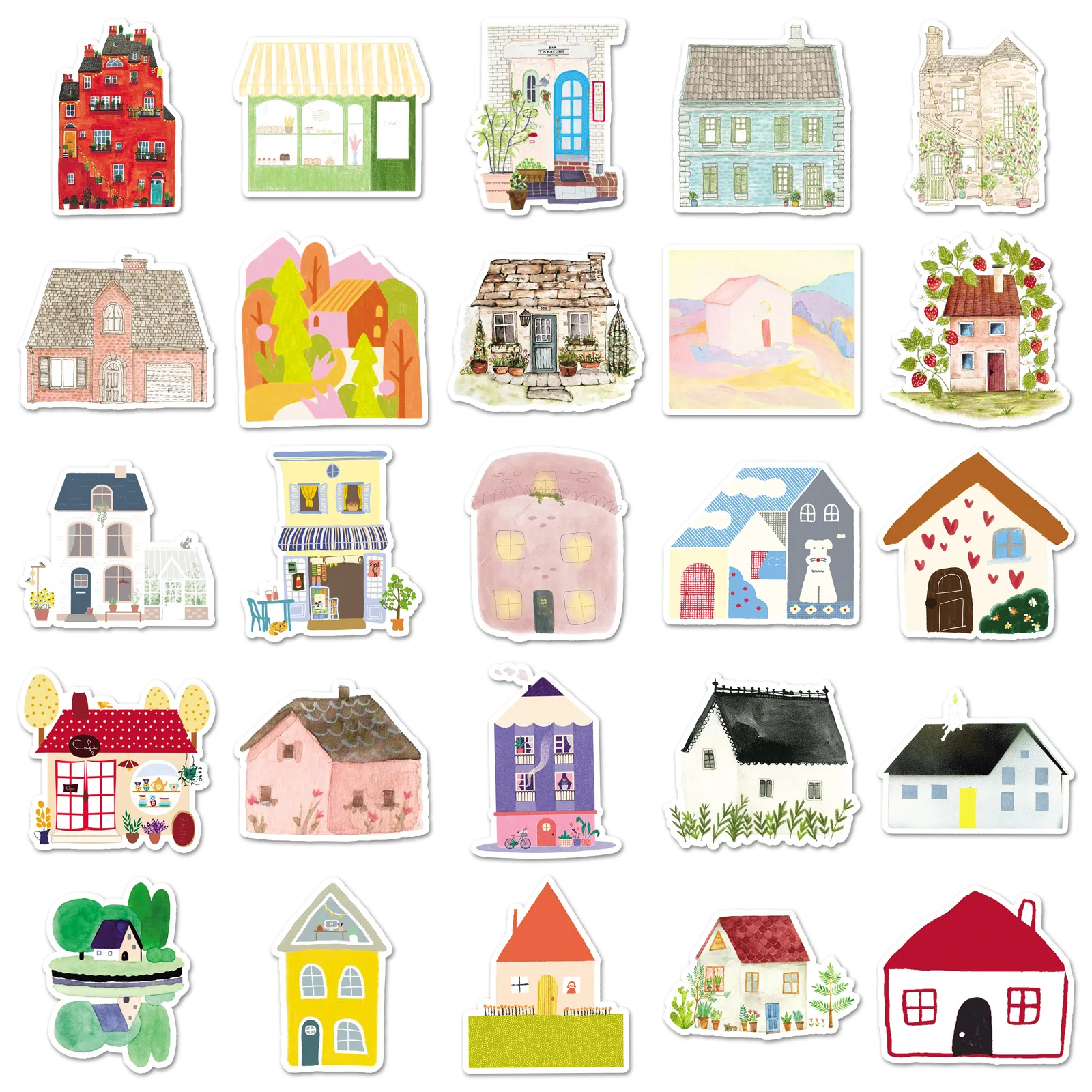 Diseños kawaii de casas para DIY