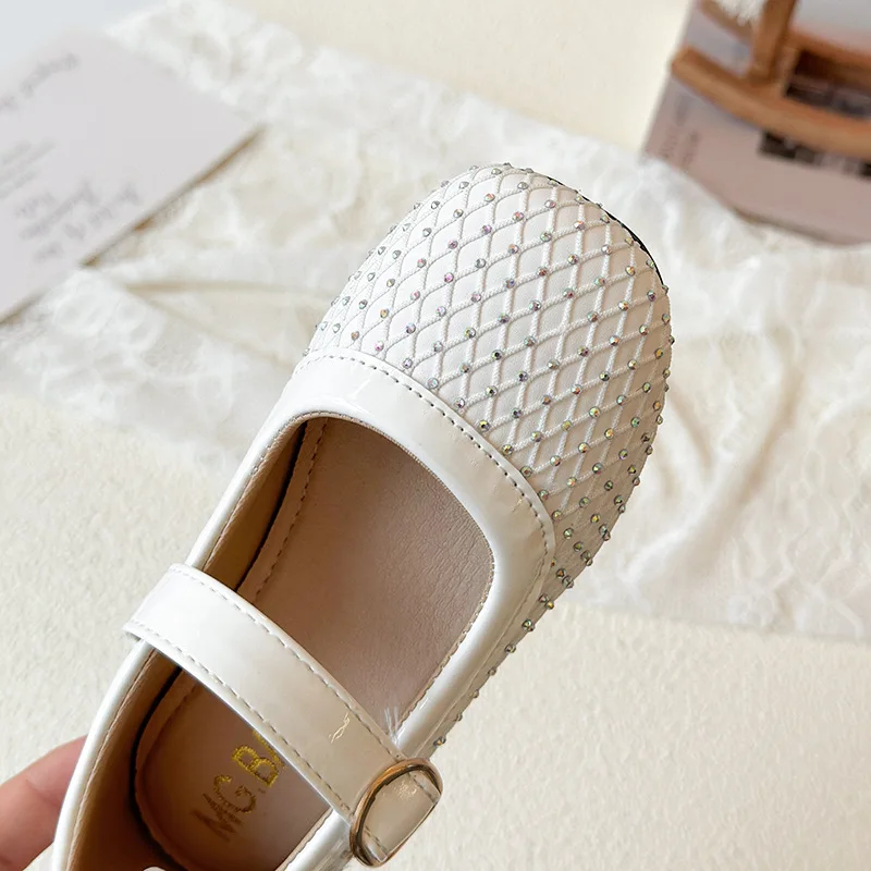 Zapatos de niña brillantes de princesa con diamantes de agua - imagen 3