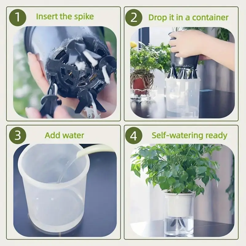 Herramienta de autorriego con puntas para macetas y flores de interior - imagen 4