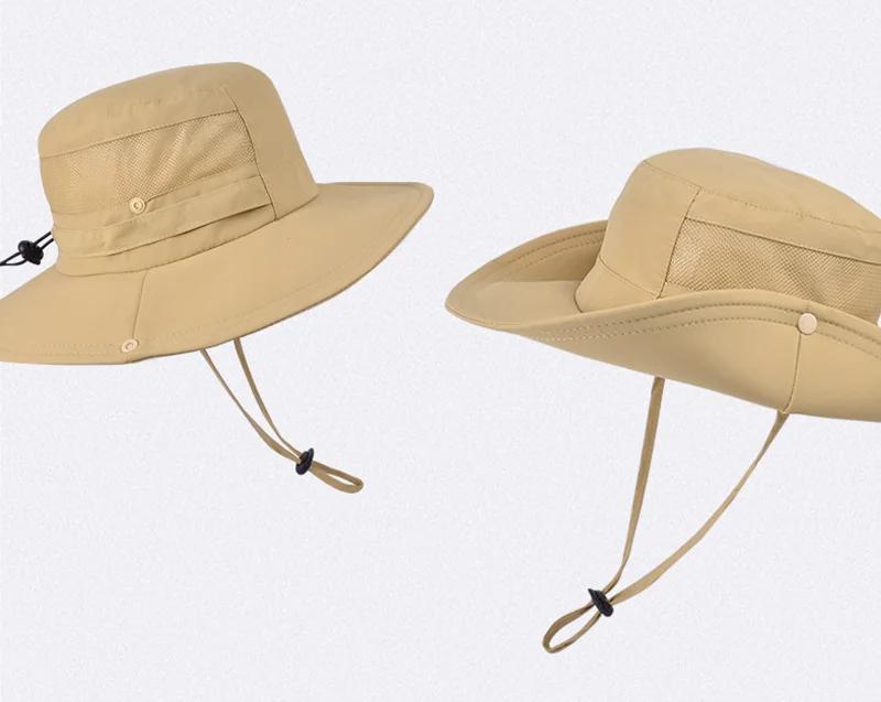 Sombrero de pescador unisex de ala ancha para actividades al aire libre