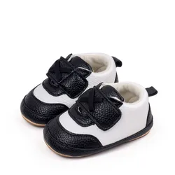 Zapatos primeros pasos bebé cuero sintético suela antideslizante