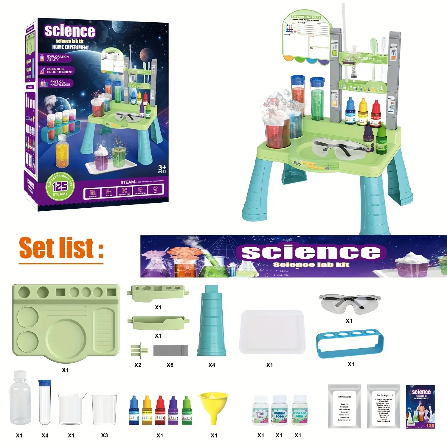 Kit de ciencias STEM con experimentos y guía educativa para niños - imagen 2