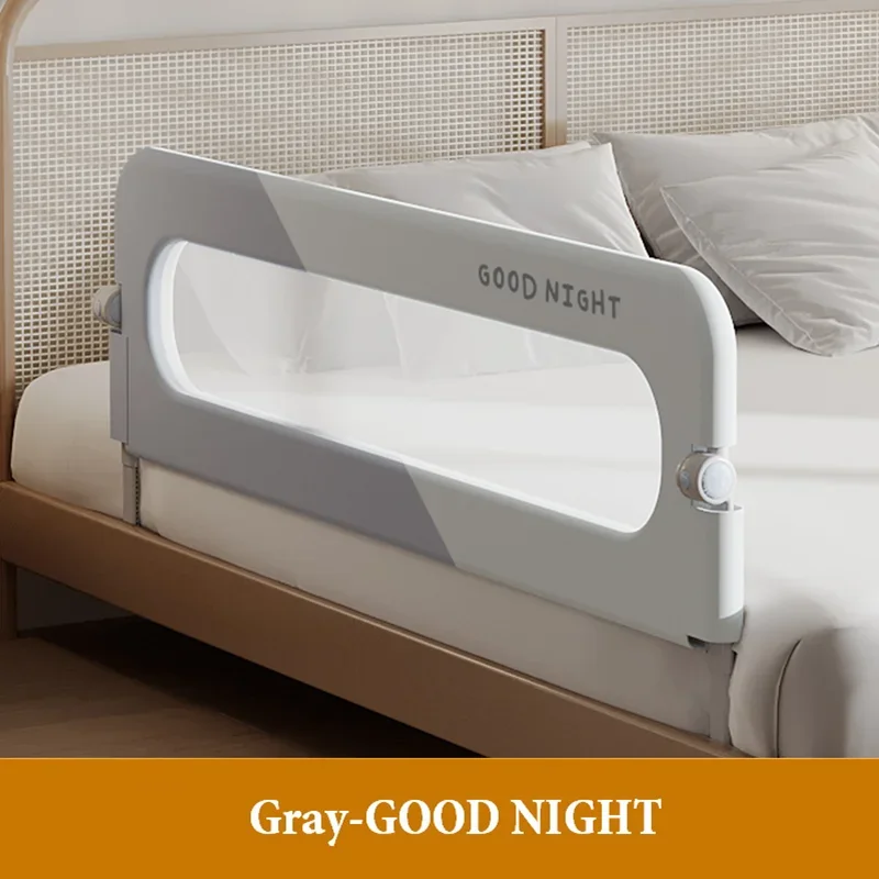 Barandilla de cama plegable ajustable para niños pequeños, riel protector de cama portátil - imagen 4