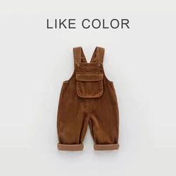 Mono de pana sin mangas comodo infantil estilo Retro versatil
