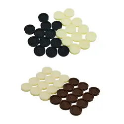 Piezas de backgammon universales apilables para juego en mesa