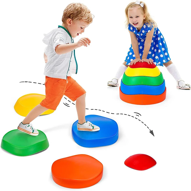 Piedras sensoriales de equilibrio para juego al aire libre infantil - imagen 2