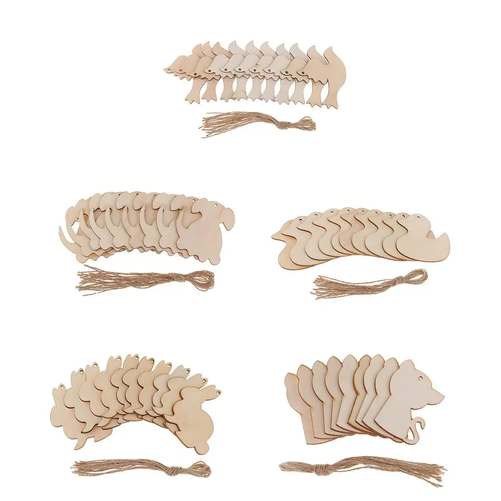 Recortes animales madera para decorar árbol de Navidad - imagen 3
