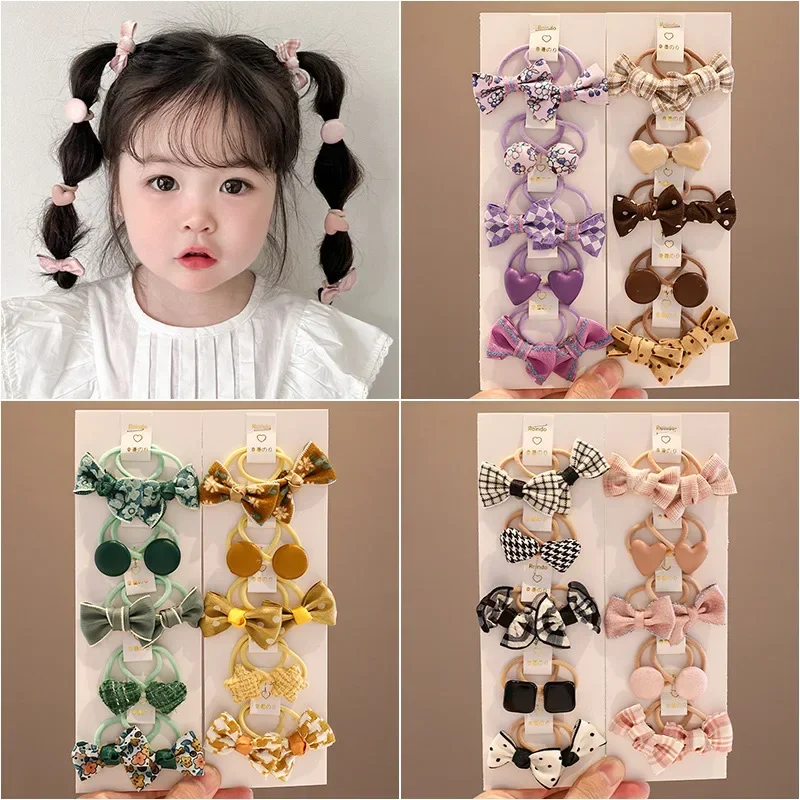 Cintillos de lazo para el pelo de niña – Pack moderno