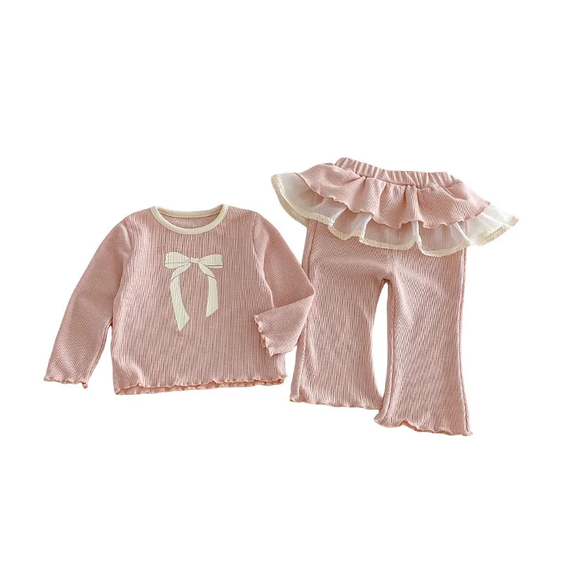 Conjunto primavera niña con sudadera lazo y pantalón - imagen 5