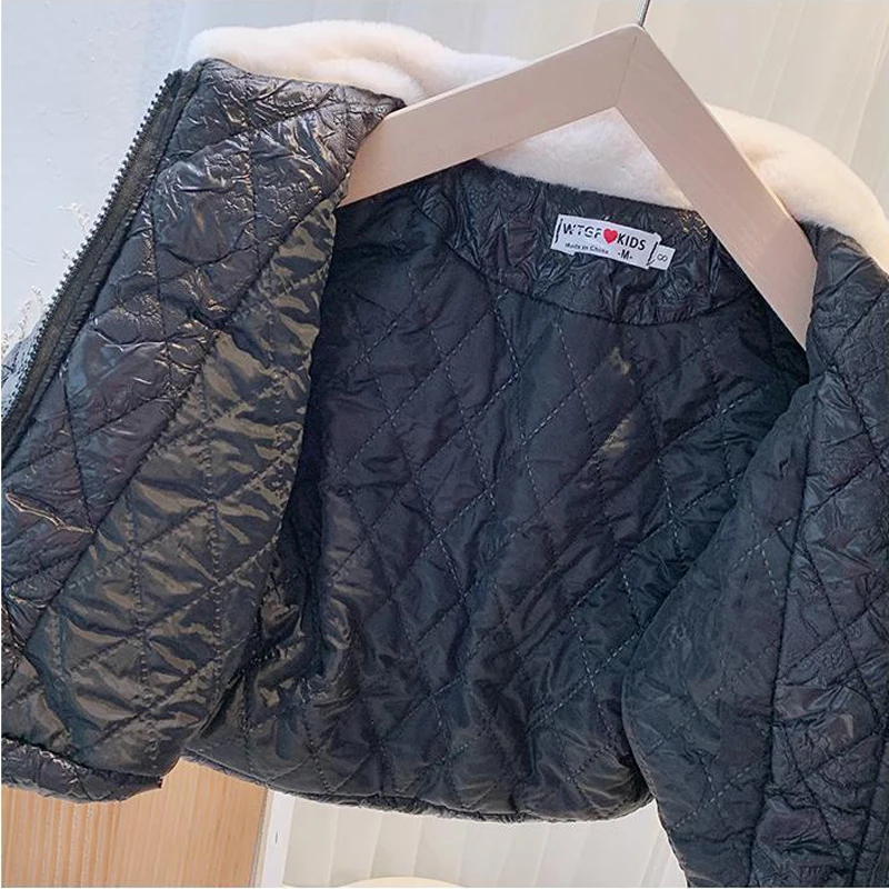 Chaqueta acolchada algodón cuello de muñeca - Abrigo bebé invierno - imagen 4