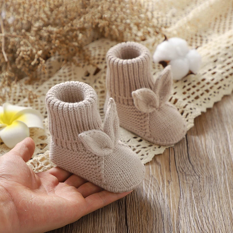 Zapatos de bebé con orejas de conejo, suela suave antideslizante - imagen 3