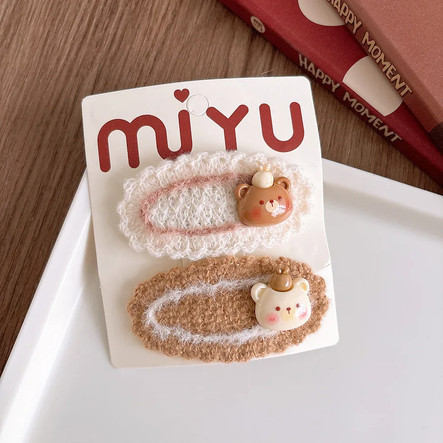 Pinzas de pelo infantiles con dibujos animados para niña - imagen 2