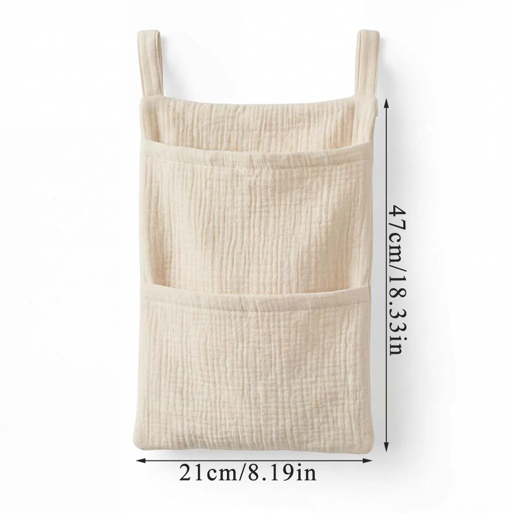 Bolsa organizadora de muselina para bebé en cuna y carrito - imagen 4
