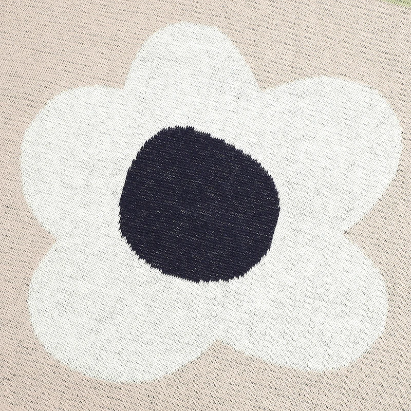 Manta suave de algodón para bebé – Estampado floral