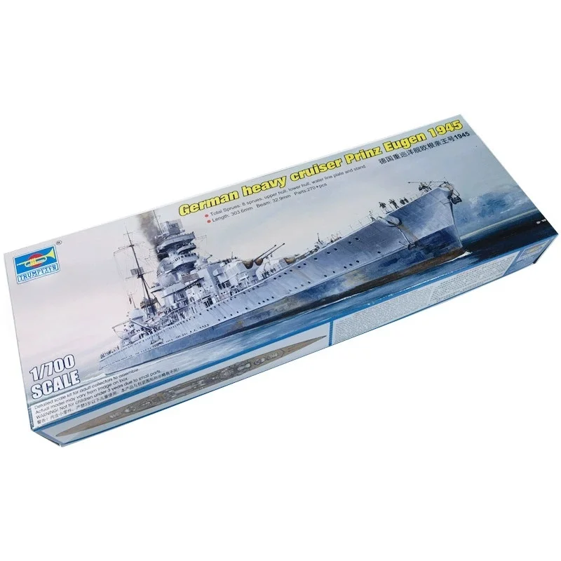 TRUMPETER kit de modelo de crucero pesado alemán Prinz Eugen - imagen 4