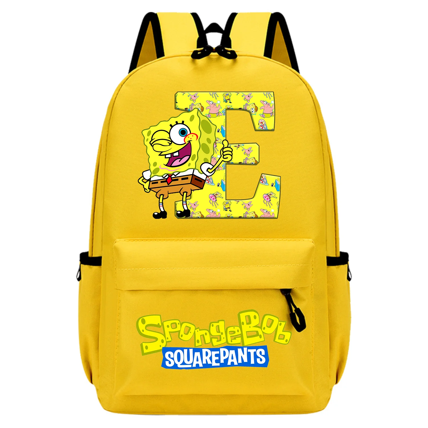 Mochila escolar de Bob Esponja amarilla para niños – diseño anime - imagen 2
