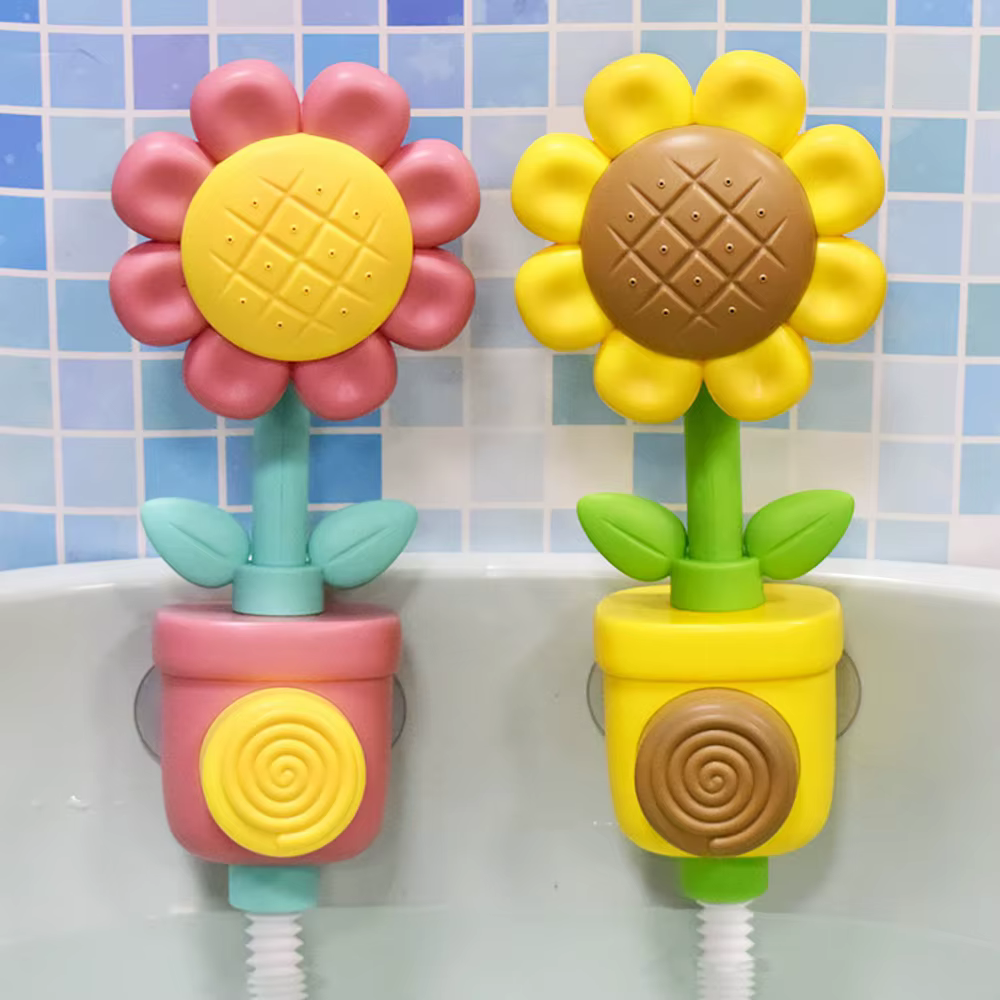 Juego de baño con ducha de girasol