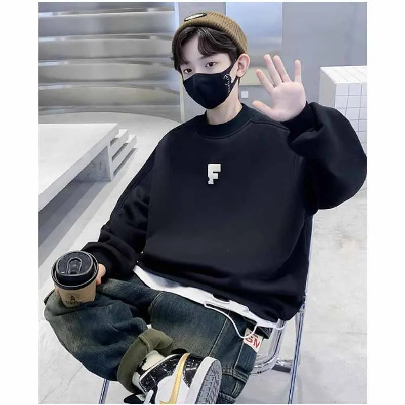 Sudadera de otoño para niños con cuello redondo y manga larga - imagen 3