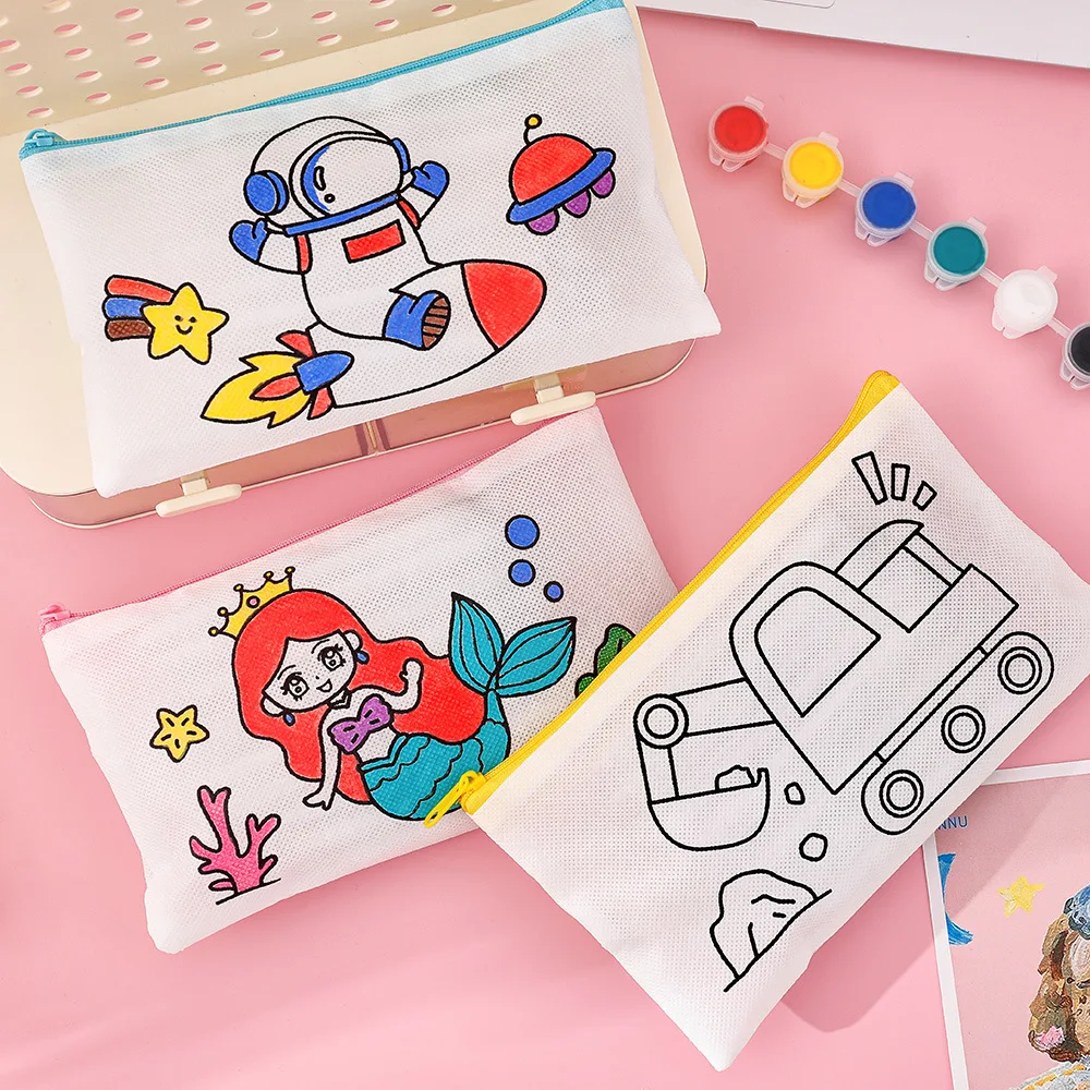 Estuche de lápices para manualidades bolsa arte colorear vuelta al cole - imagen 5
