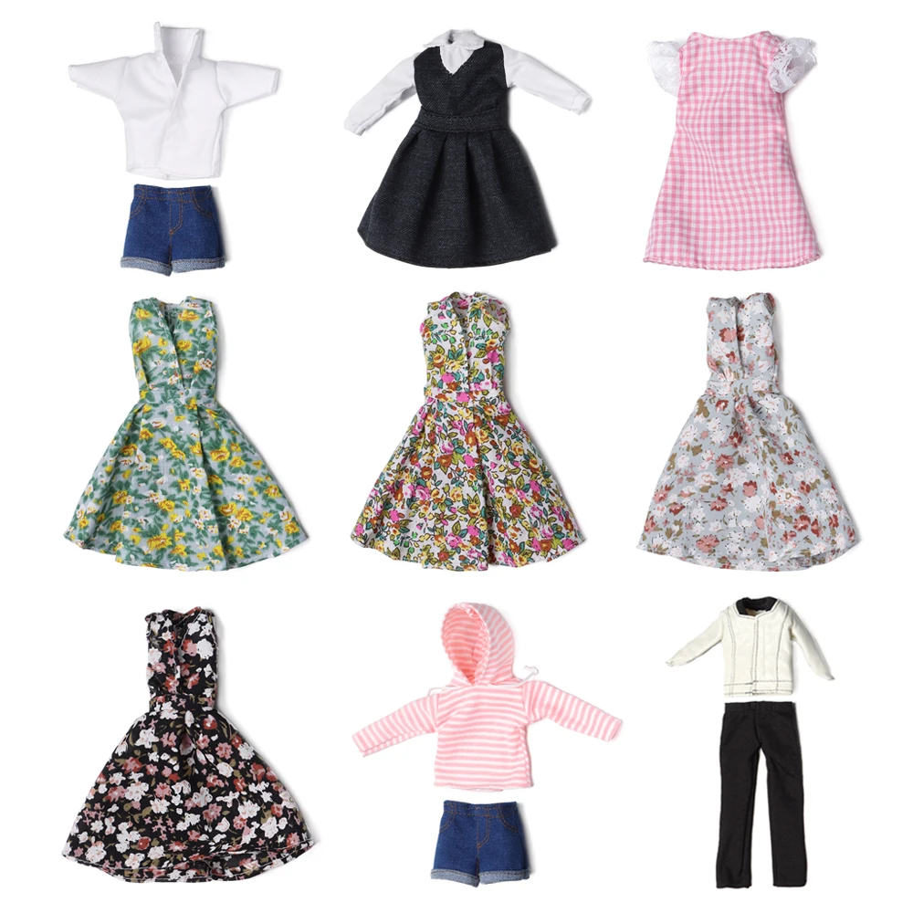 Ropa para muñecas BJD 1/6: top marinero y falda plisada floral - imagen 2