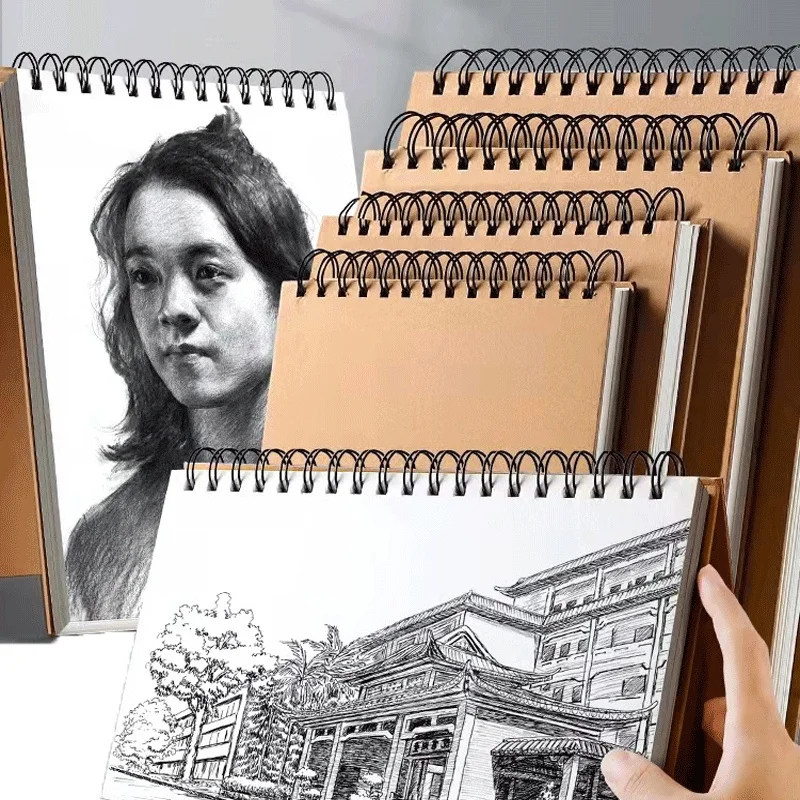 Cuaderno de dibujo en espiral para niños – Papel grueso resistente
